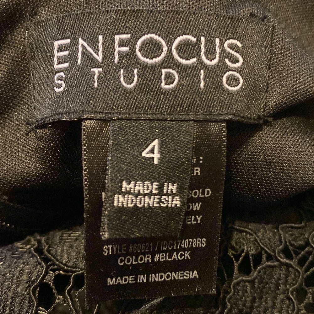 Beautiful black lace cocktail dress